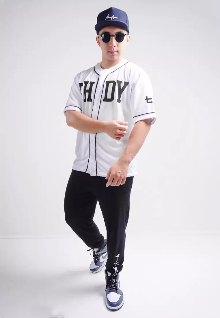 MTL21 kaos baseball distro pria thdy putih
