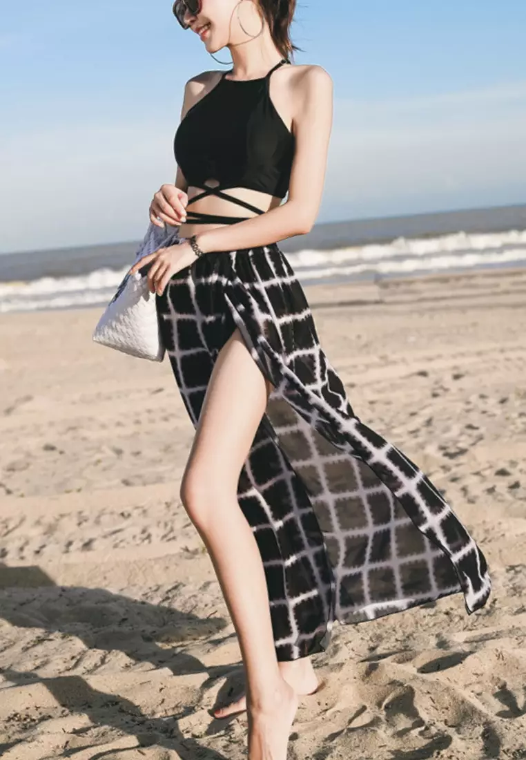 Temptation Bikini Swimsuit Baju Renang Wanita High Quality model three-pieces