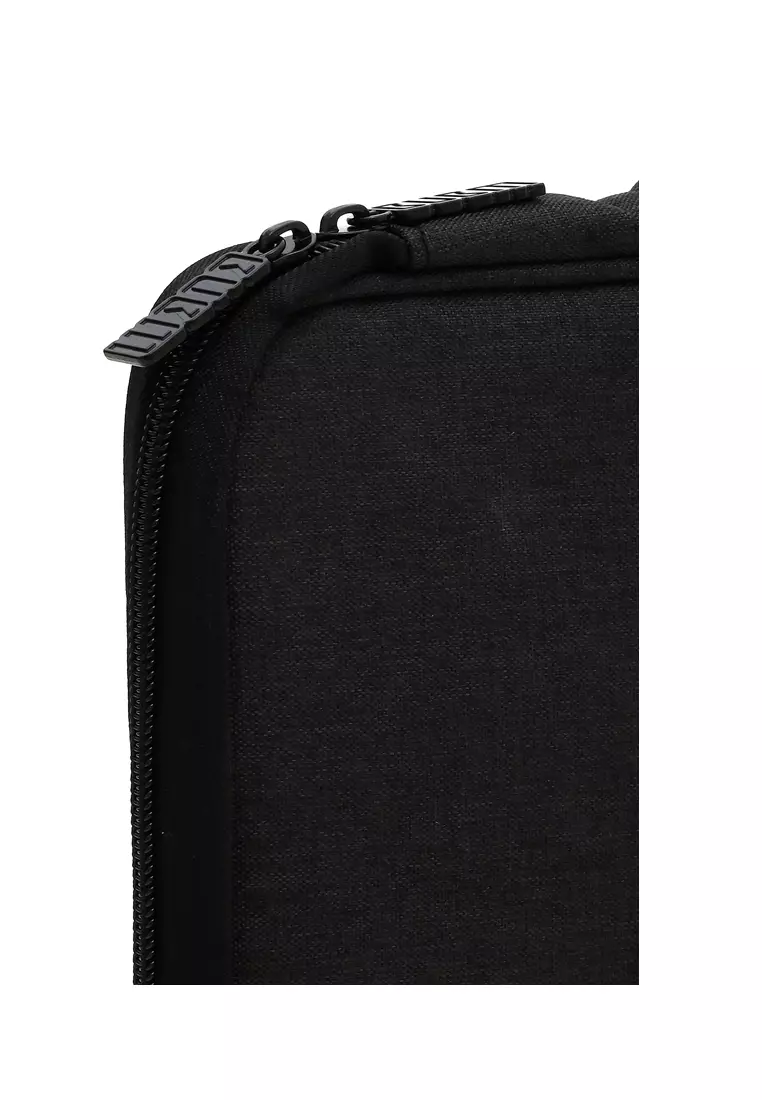 Quenty Tas Organizer Laptop Dan Aksesoris Gadget Style 1 Strong Zipper Material Nylon ORIGINAL - Black