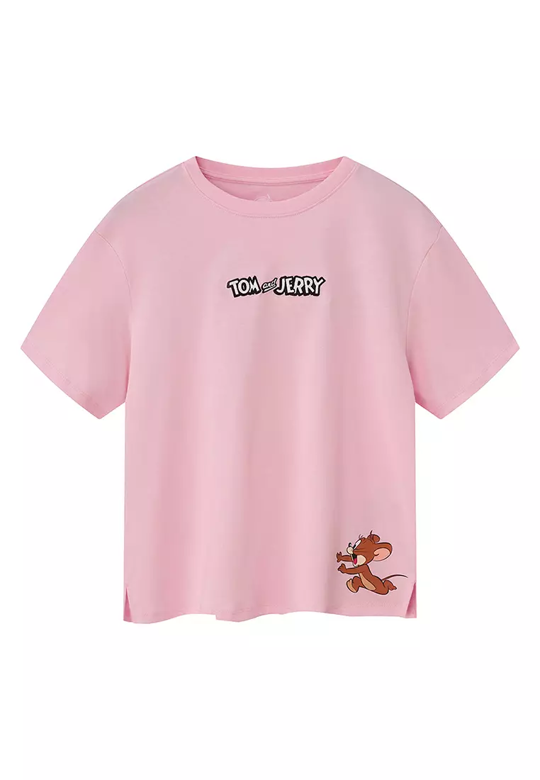 Women's Tom and Jerry Boyfriend Fit Printed Tee