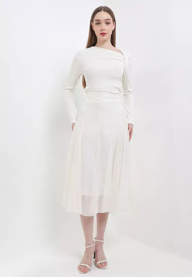 Maxi Panelled Sheer Skirt