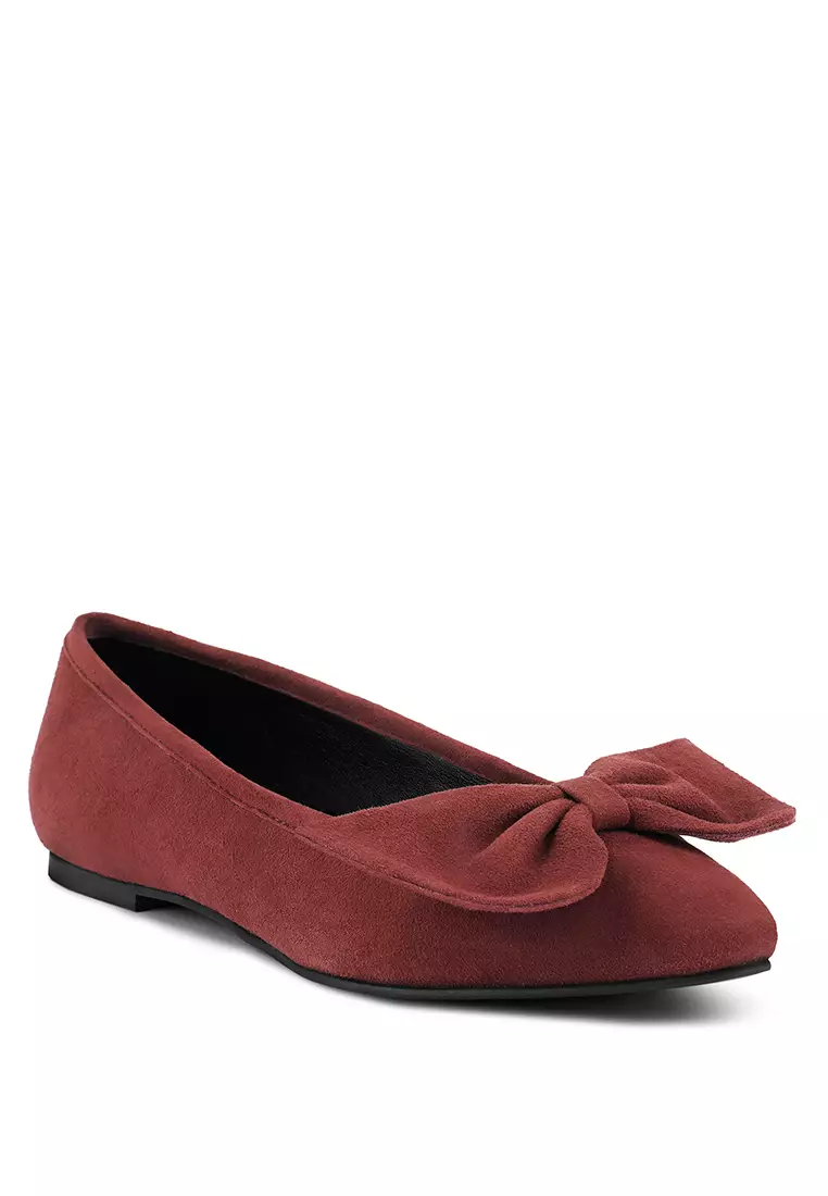 Red ballerina flats store