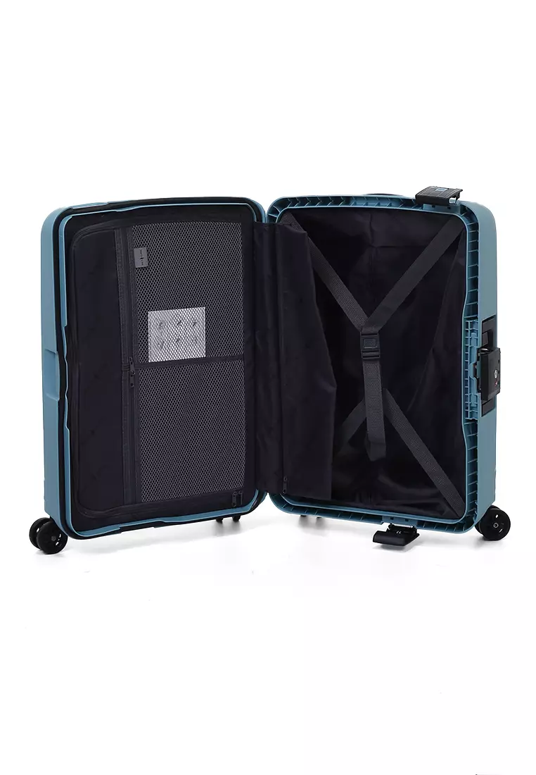 Carlton Tas Koper Unisex Size 20 Inch Suitcase Classic TSA Lock System Material Polycarbonate ORIGINAL - Blue