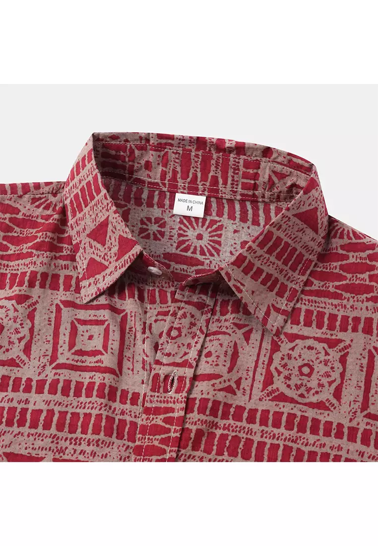 Printed Short-Sleeved Shirt YL5820