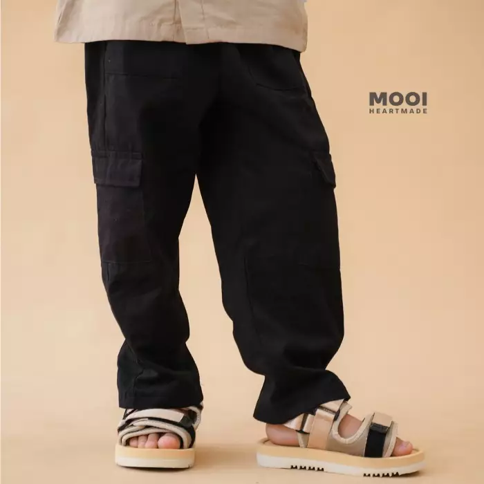 Mooi Celana Panjang Chinos Cargo Anak Dicky Long Cargo Chinos - Khaki