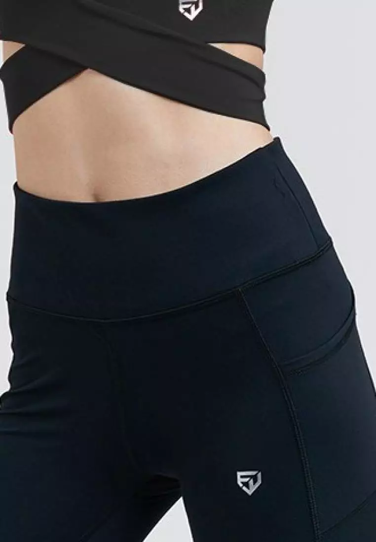 Fitwear - Legging Olahraga Wanita LAYCA 2POCKET PJ - BLACK