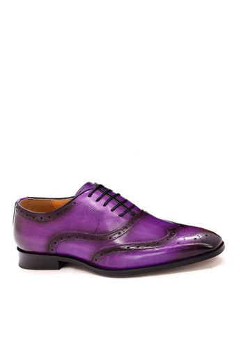 Twenty Eight Shoes purple VANSA Brogue Top Layer Cowhide Oxford Shoes VSM-F0771 D9364SH436570AGS_1