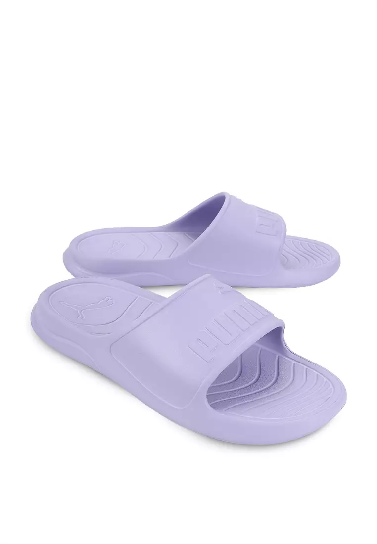 Purple fenty slides hotsell