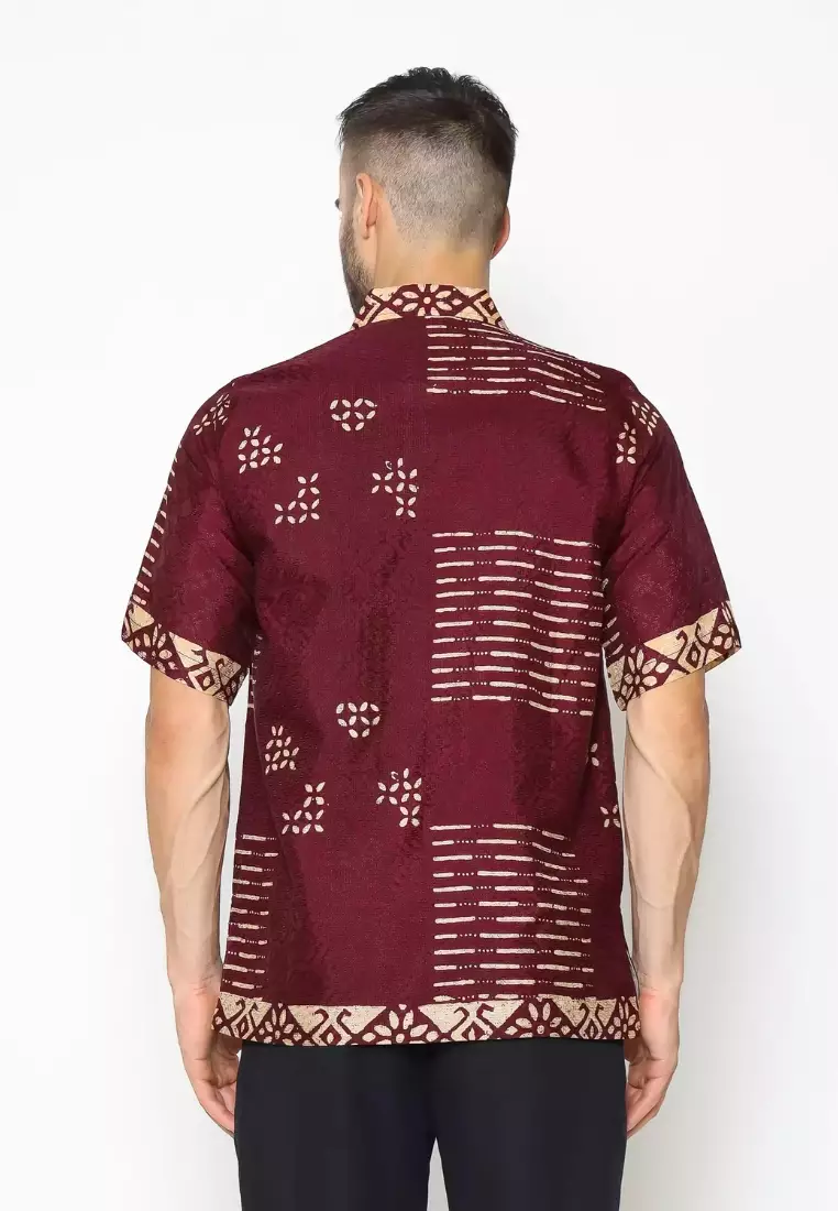 Rinjanie Batik  - Imlek Series - Kemeja Batik Red Wine Series - Sarimbit - Dress Batik - Chinese New Year - Limited Edition - KTPK - RW