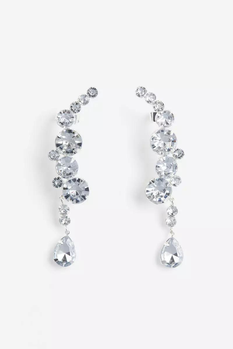 Buy H M Rhinestone earrings 2024 Online ZALORA Singapore