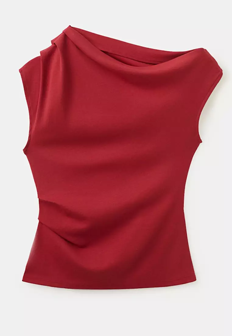Asymmetric Ruched Top