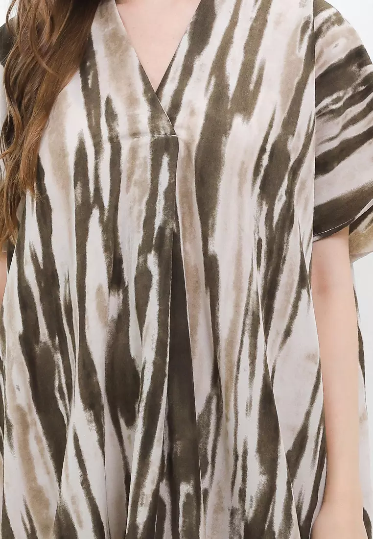 V Neck Printed Tunic