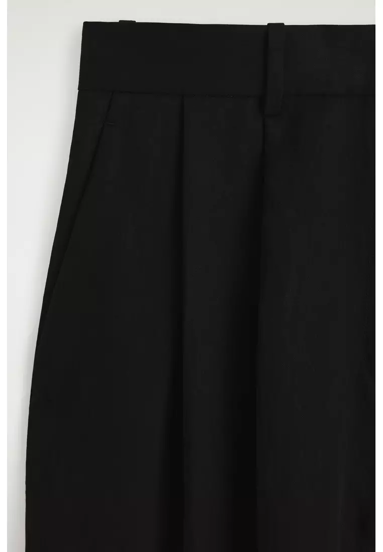 RELAXED FLUID WIDE-LEG TROUSERS