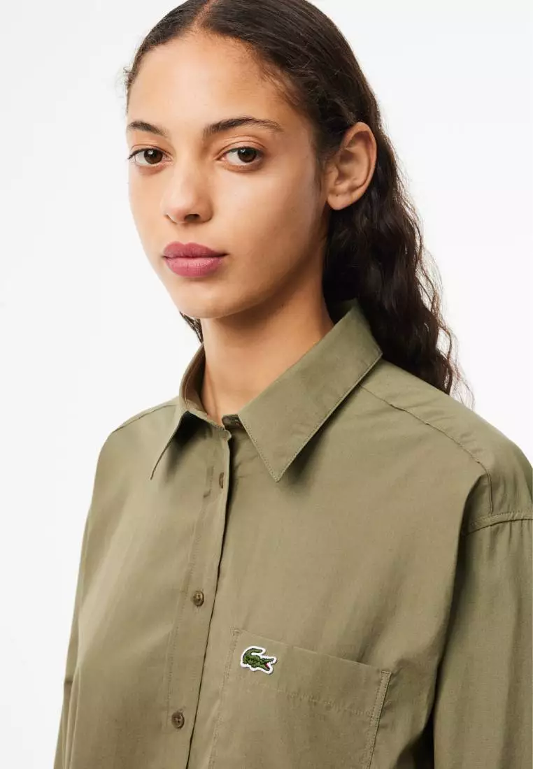 Oversized Fit Cotton Poplin Shirt