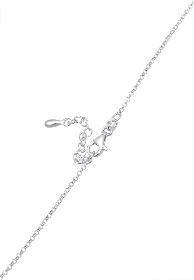 Kalung Perhiasan Perak 925 Wanita Choker Circle Zirconia