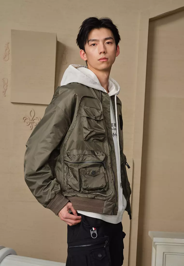 男裝 PALLADIUM LOGO 飛行員外套