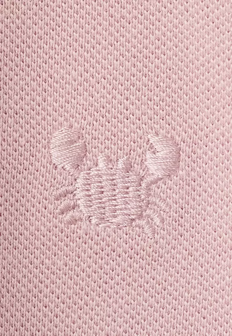 Short-Sleeved Cotton Polo Shirt