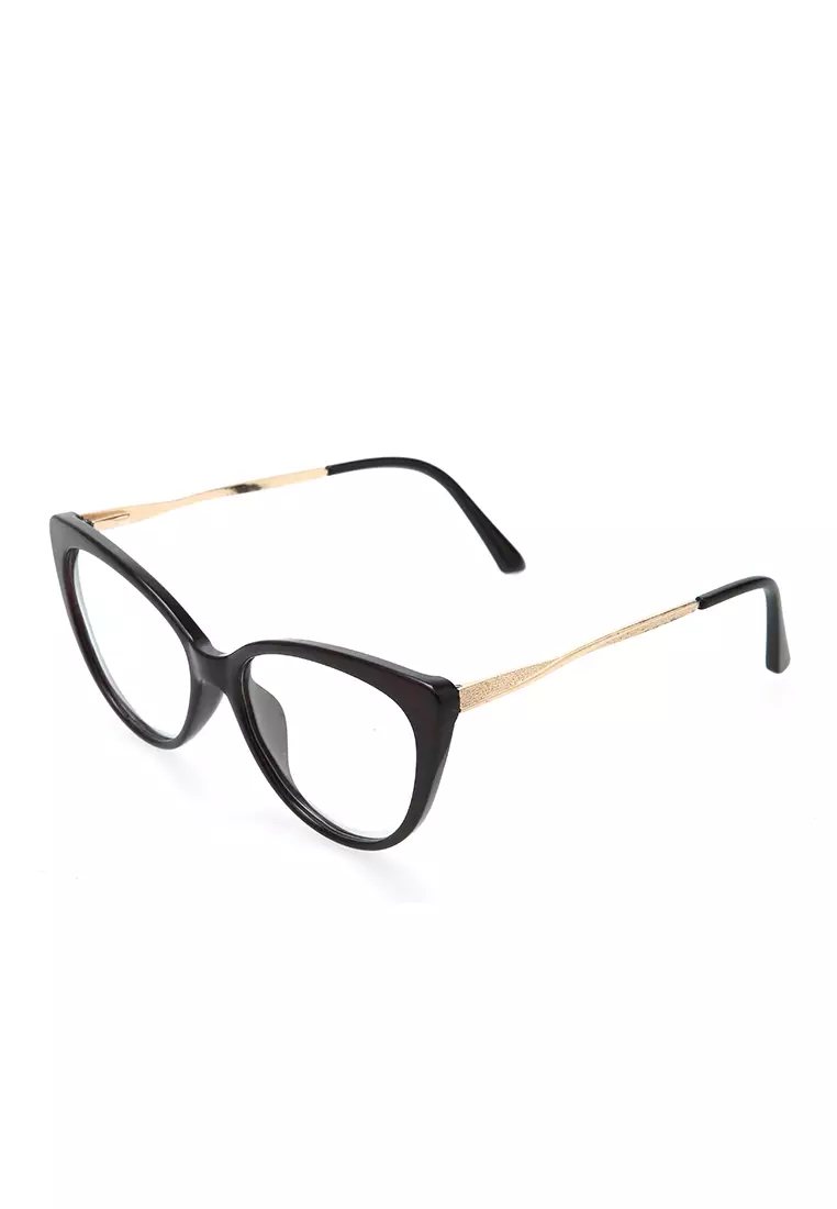 Kiano Kacamata Wanita Anti Radiasi Glasess Frame Material Plastic ORIGINAL - Black