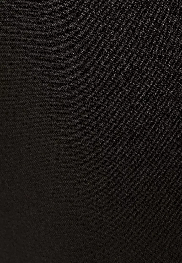 High Waist Slim Fit Pocketed Cigarette Pants