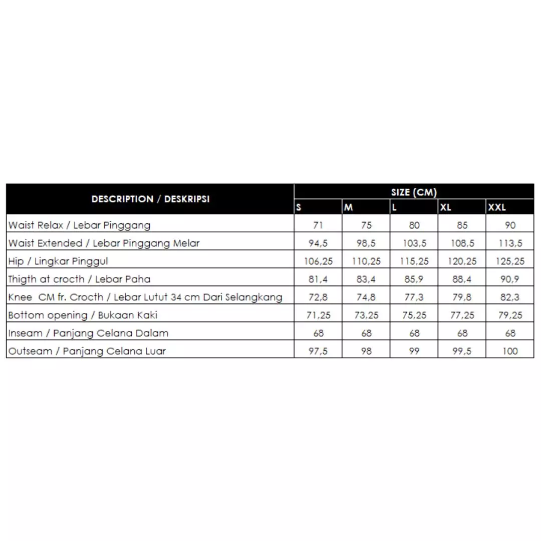 Minimal Zahra Pants White Blue Warna WHITE BLUE