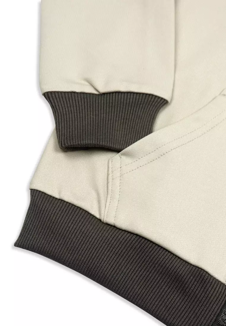 Boys Jacket With Hood And Print Details