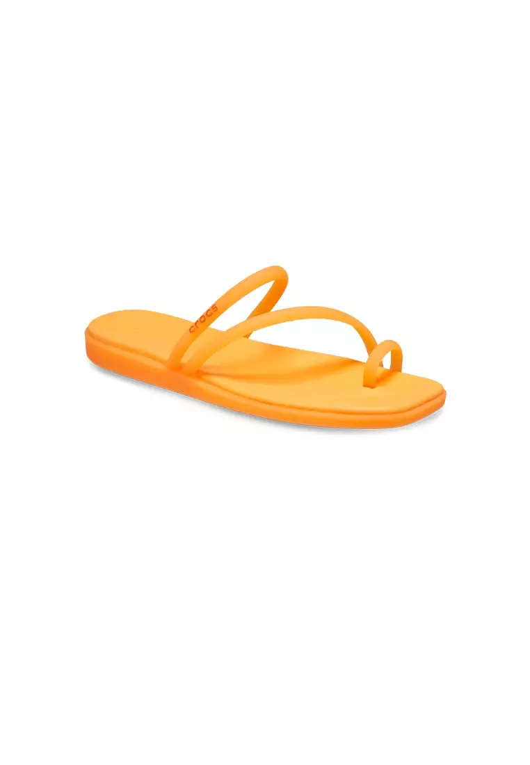 Discount on Crocs  shoes - SKU: Women's Miami Frosted Toe Loop in Orangesicle