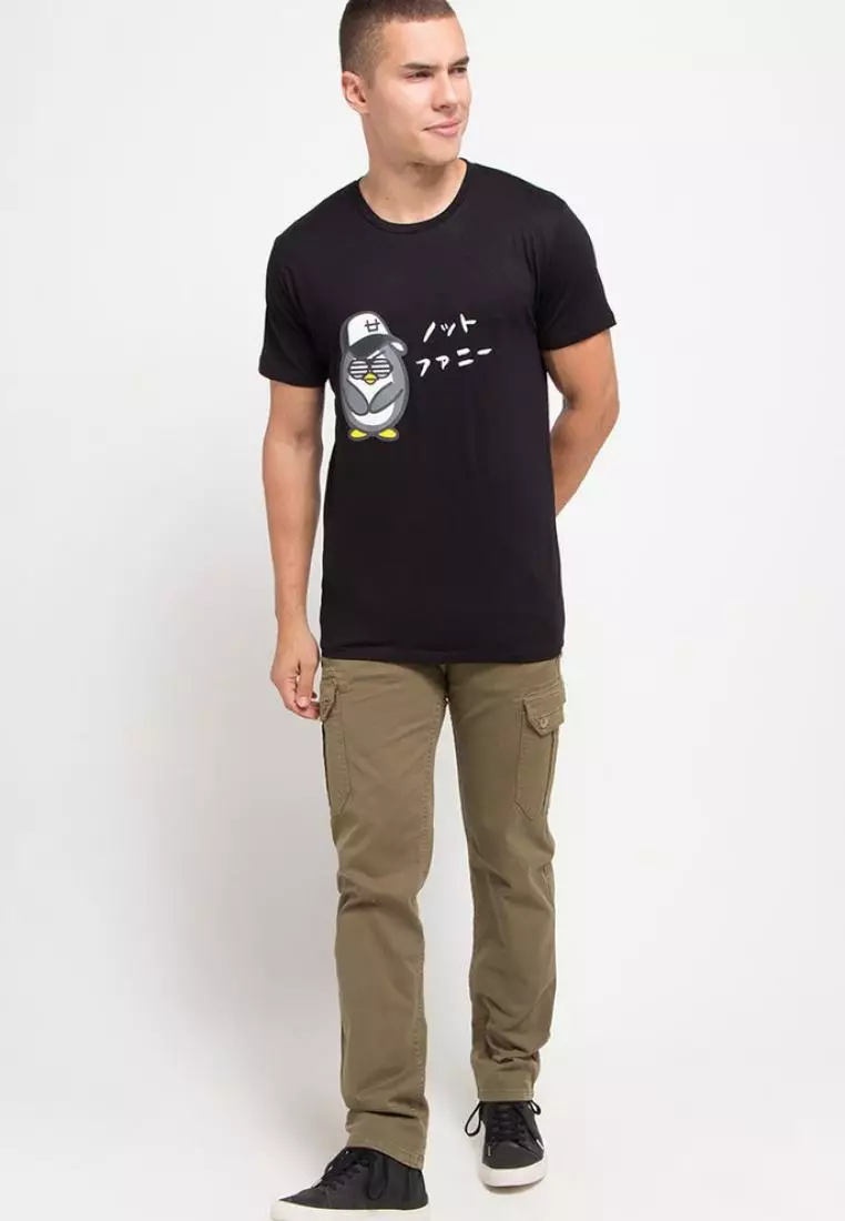 MTD09C Dj Rock Not Funny blk T-shirt Hitam