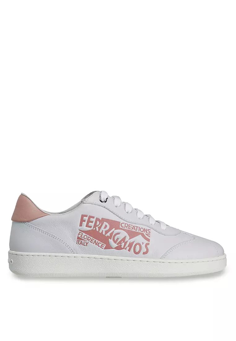 Discount on Salvatore Ferragamo  shoes - SKU: Achille Logo Sneakers (ik)