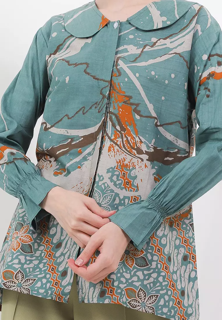Tyaga Blouse Batik Premium Wanita Casual Modern