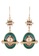 estele green Estele 24Kt Gold Plated hanging Circle Earrings in Green Colour for Women and Girls 4D366ACE03199BGS_1