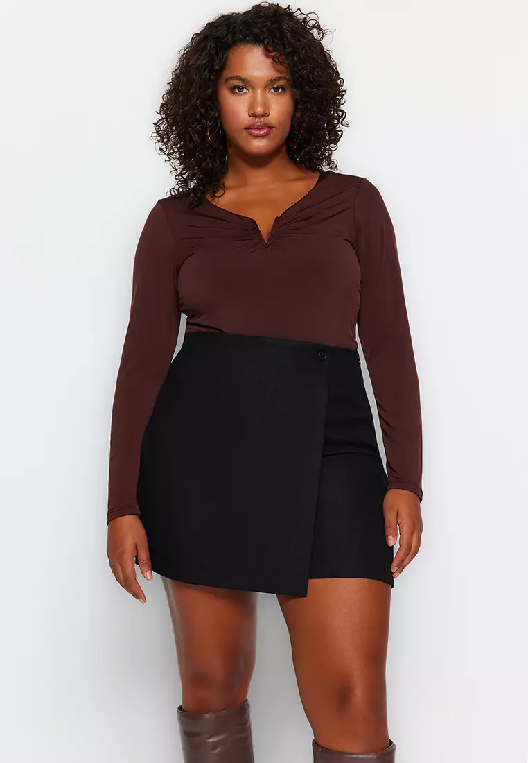 Plus Size Sandy V-Neck Blouse