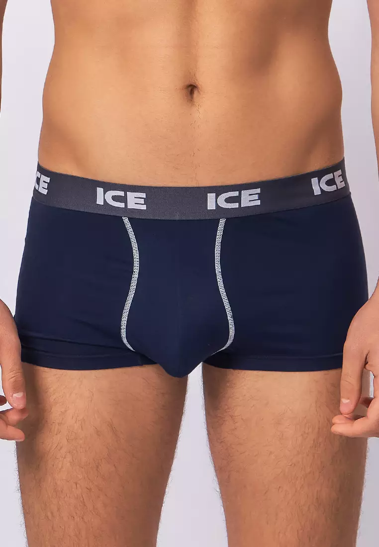  Ice Men Boxer Briefs With Pouch Contrast Stitch Nolan03 - Ninja (Single Pack)