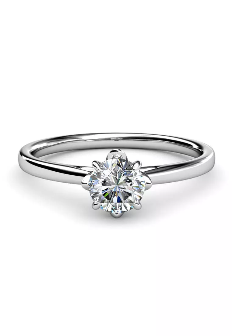 Quality brass with 18k sales white gold plating