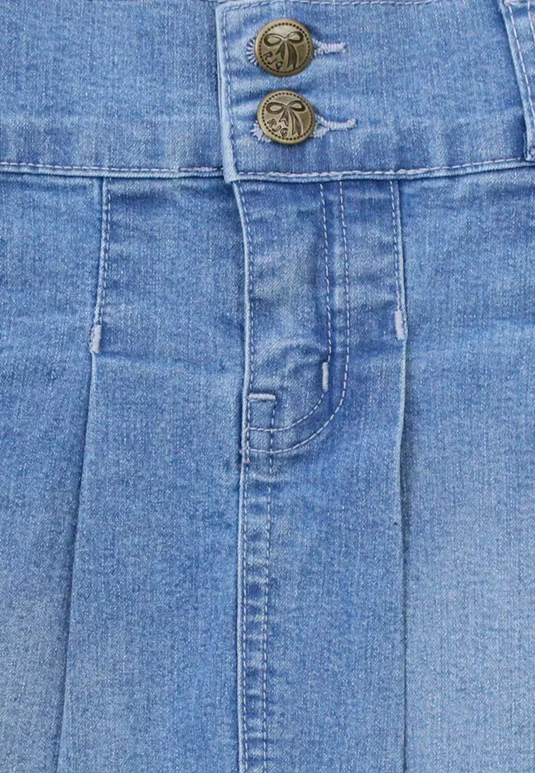 Denim Mini Skort/Skort Mini Jeans Anak Blue/ Rodeo Junior Girl Be Amazing