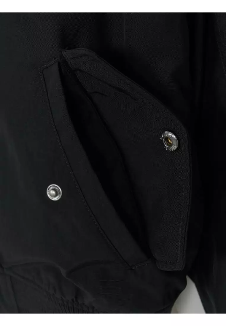 WOMEN'S BASIC NYLON CROP JACKET NEW YORK YANKEES