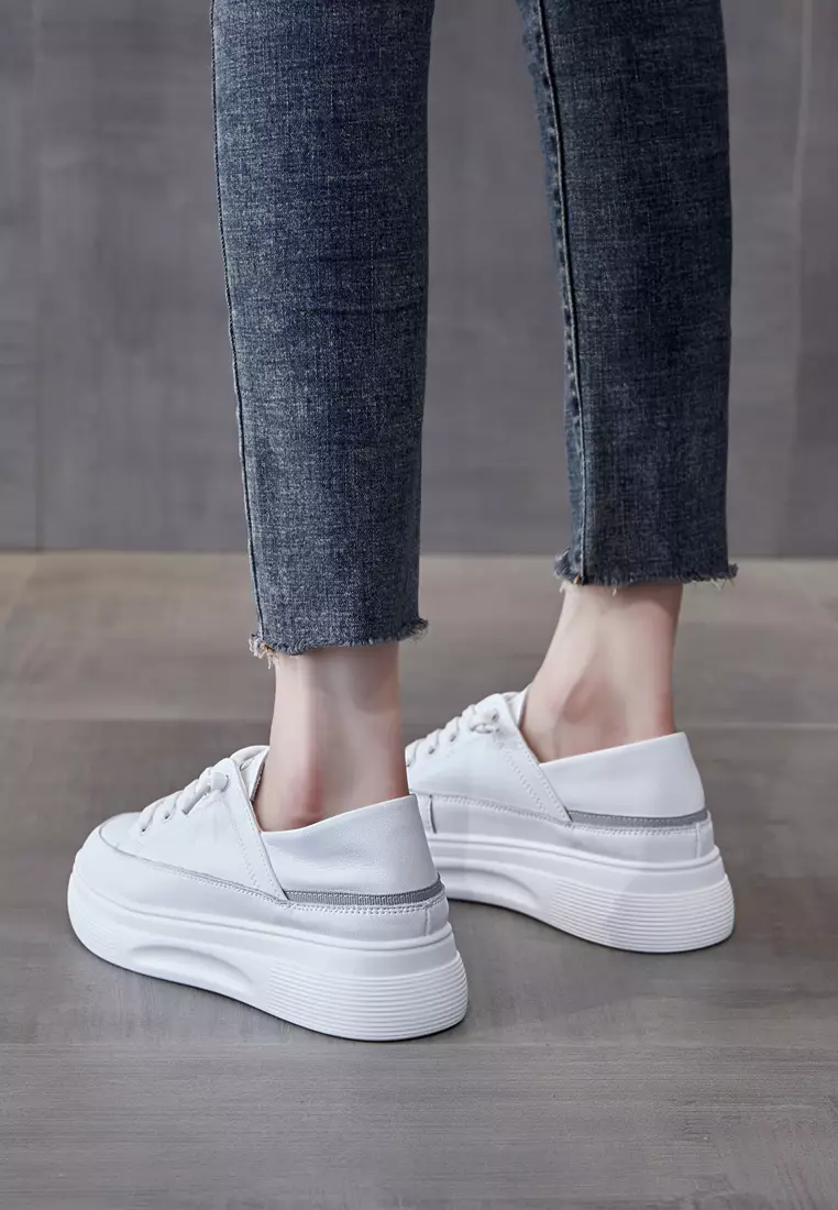 Platform Split Leather Sneakers RX2516