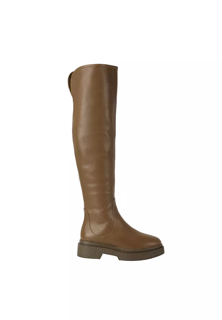 Discount on Beracamy  shoes - SKU: Beracamy Block Heel Knee Boot - Toffee