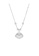 ZITIQUE silver Women's Round Opal Necklace - Silver 56537AC725E691GS_1