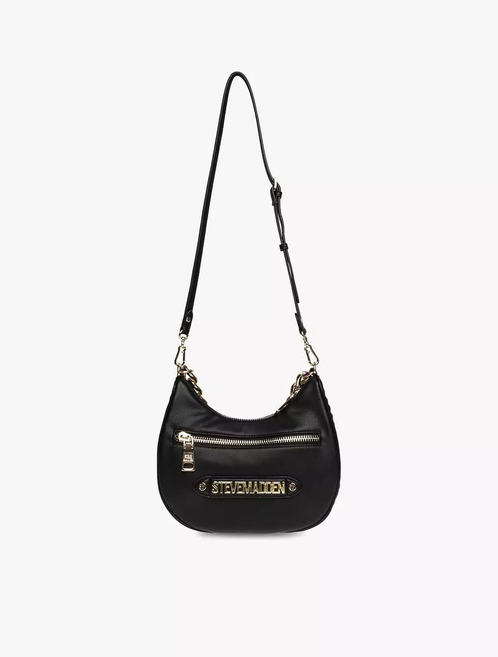 Steve Madden BOZZY Women's Crossbody Bags- Black/Gold - Black