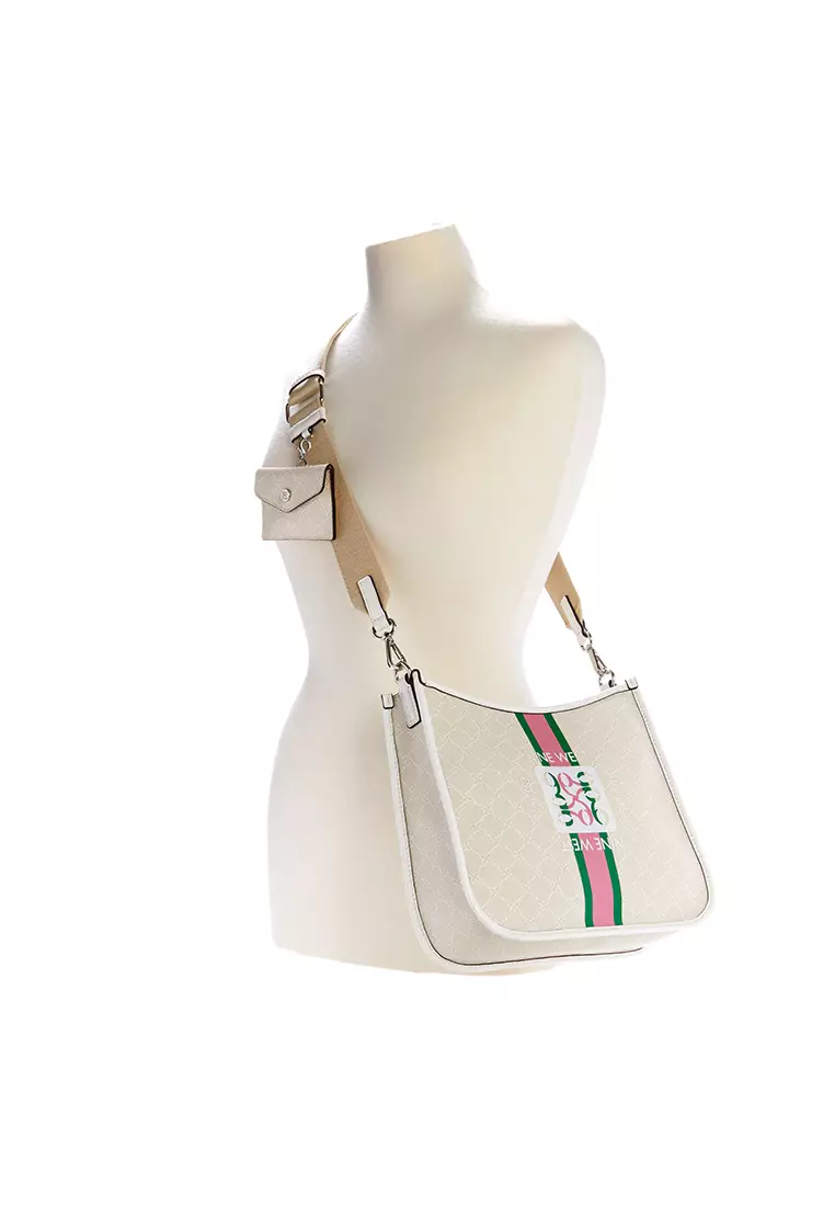 Buy Nine West Brice Crossbody Bag Cream Logo/White 2025 Online | ZALORA ...