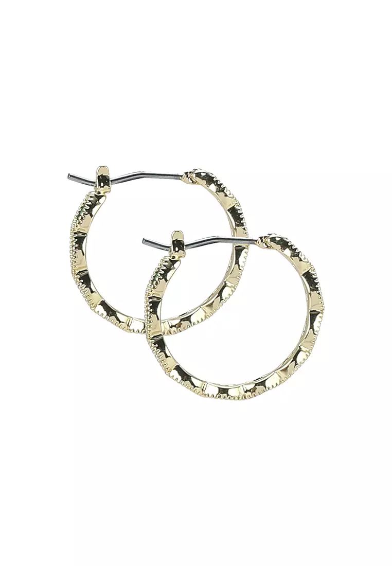 Rainbow gold hotsell hoop earrings