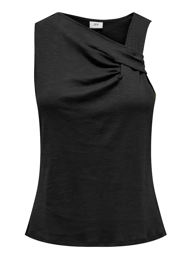 Sleeveless Knot Jersey Tank Top