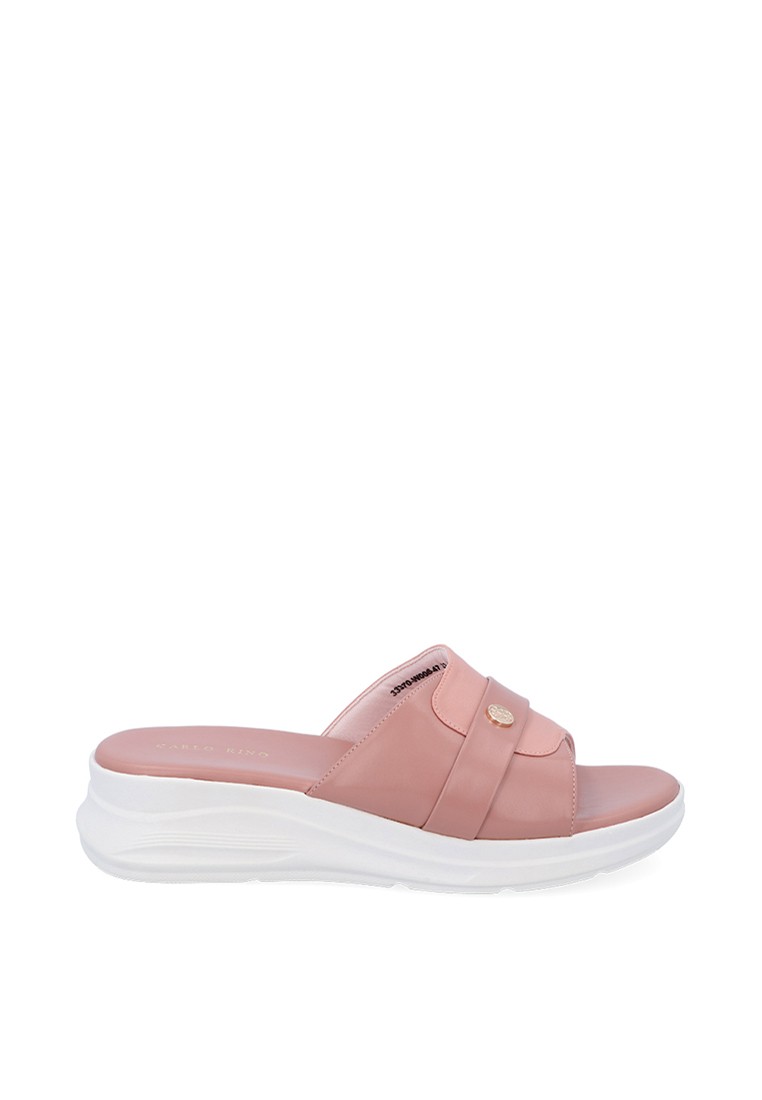 Peach Rover Flat Sandals