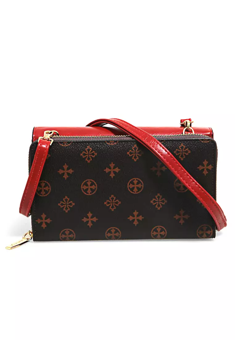 Dompet Wanita Model Panjang Long Wallet With Strap Handle Material Leather ORIGINAL