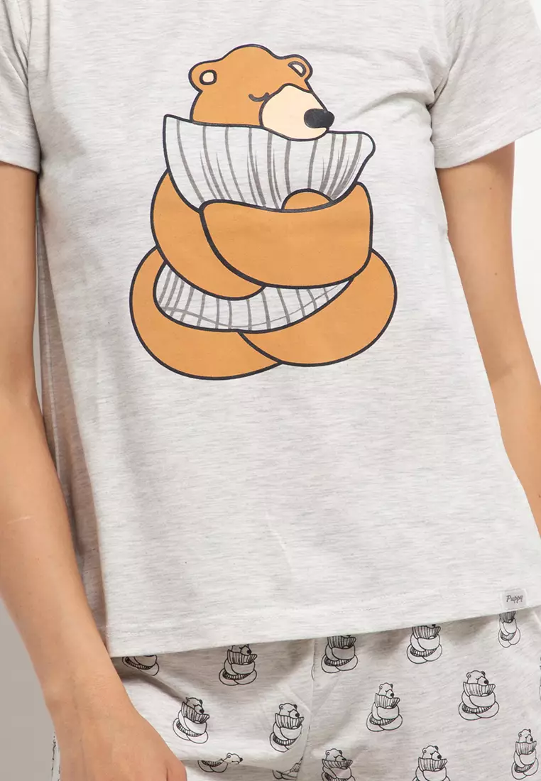 Pyjama Pijama Short Sleeve Short Pants Sleepwear