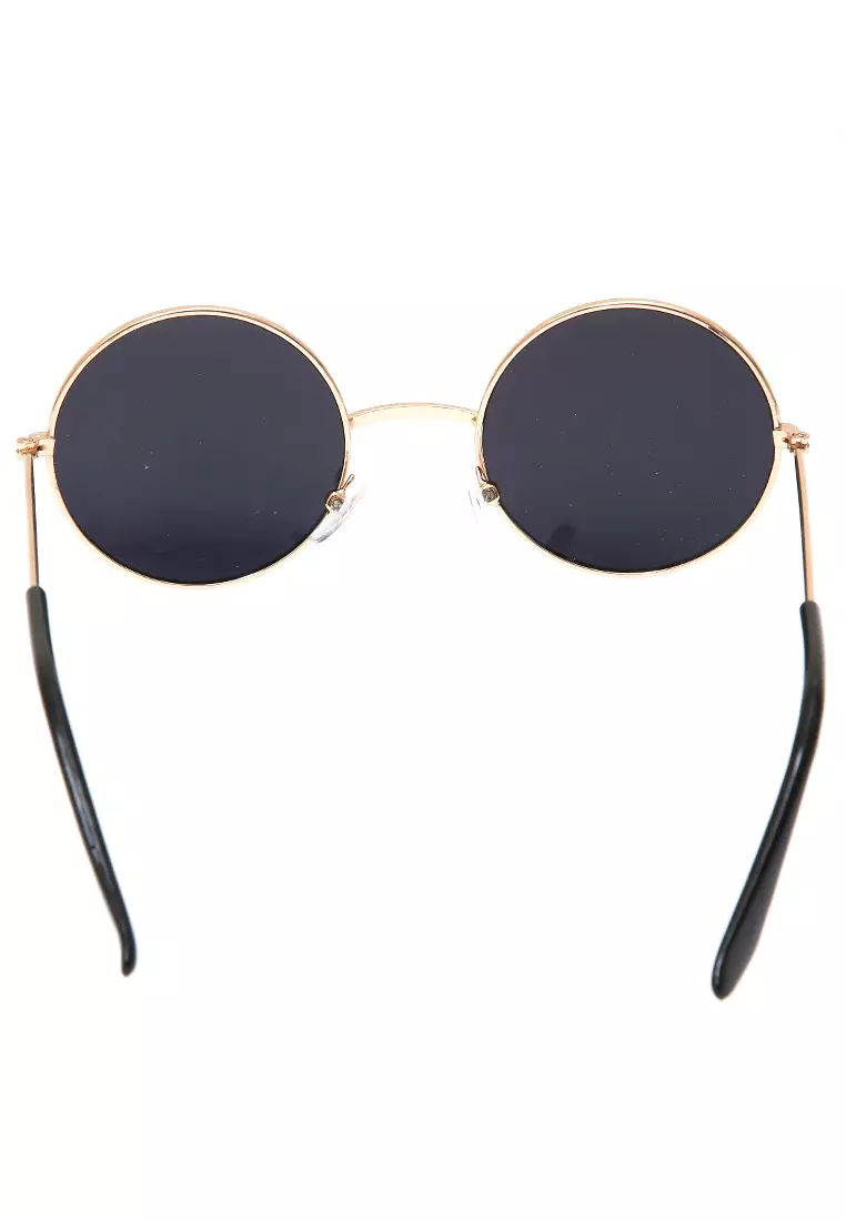 Enzio Kacamata Anak Pria UV Protection Sunglasses Kids Round Design Frame Material Alloy ORIGINAL - Green Tea