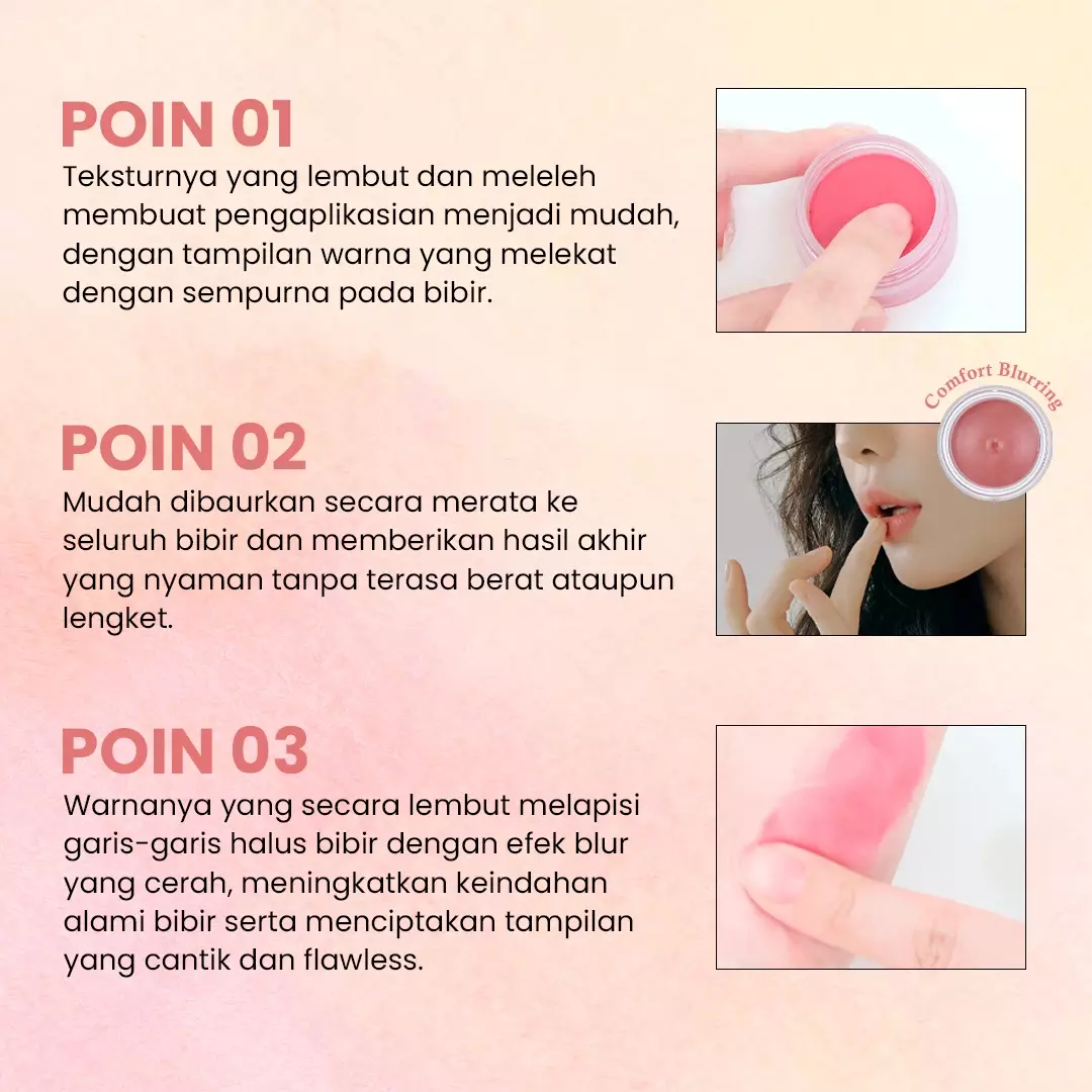 Holika Holika Melting Blur Lip Pot | Blurry Lip Color that Melts on Your Skin 10 Melty