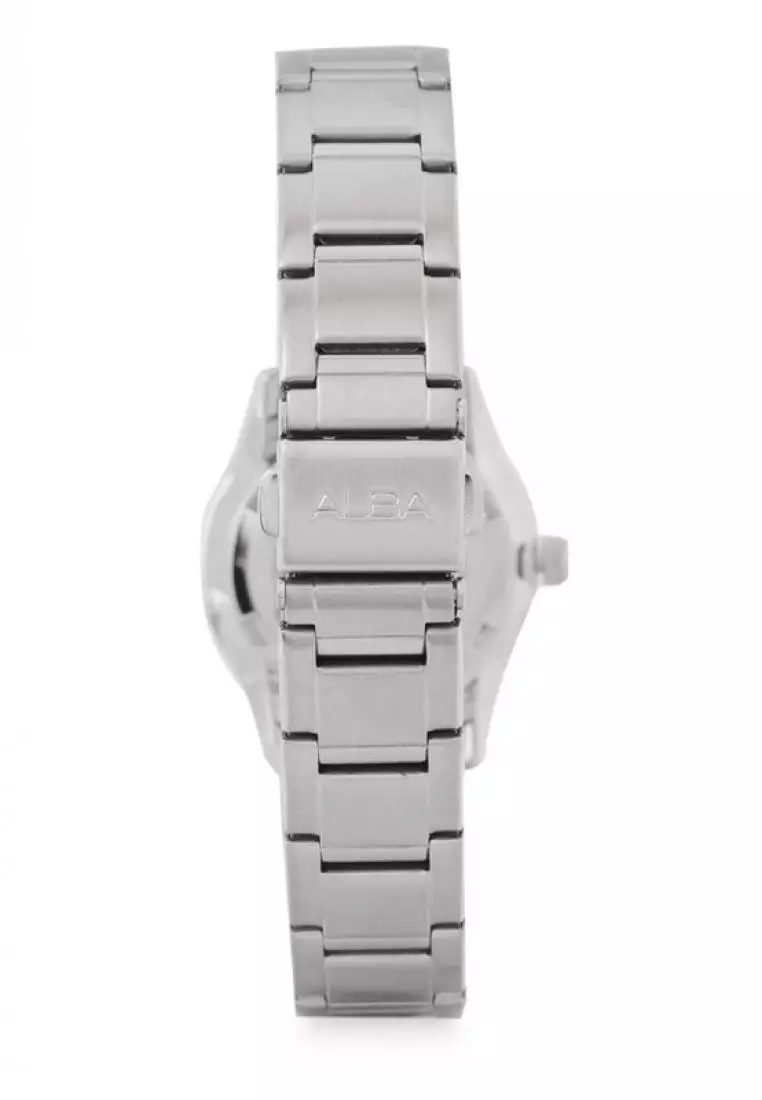 Jam Tangan Wanita Alba Original Garansi Resmi Strap Stainless Steel Silver Gold AH7L74 AH7L74X1 Silver Gold