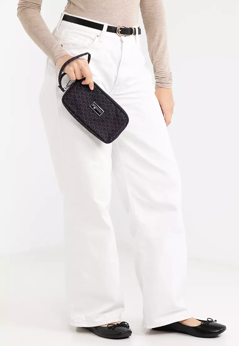 Printed Nylon Wristlet Pouch
