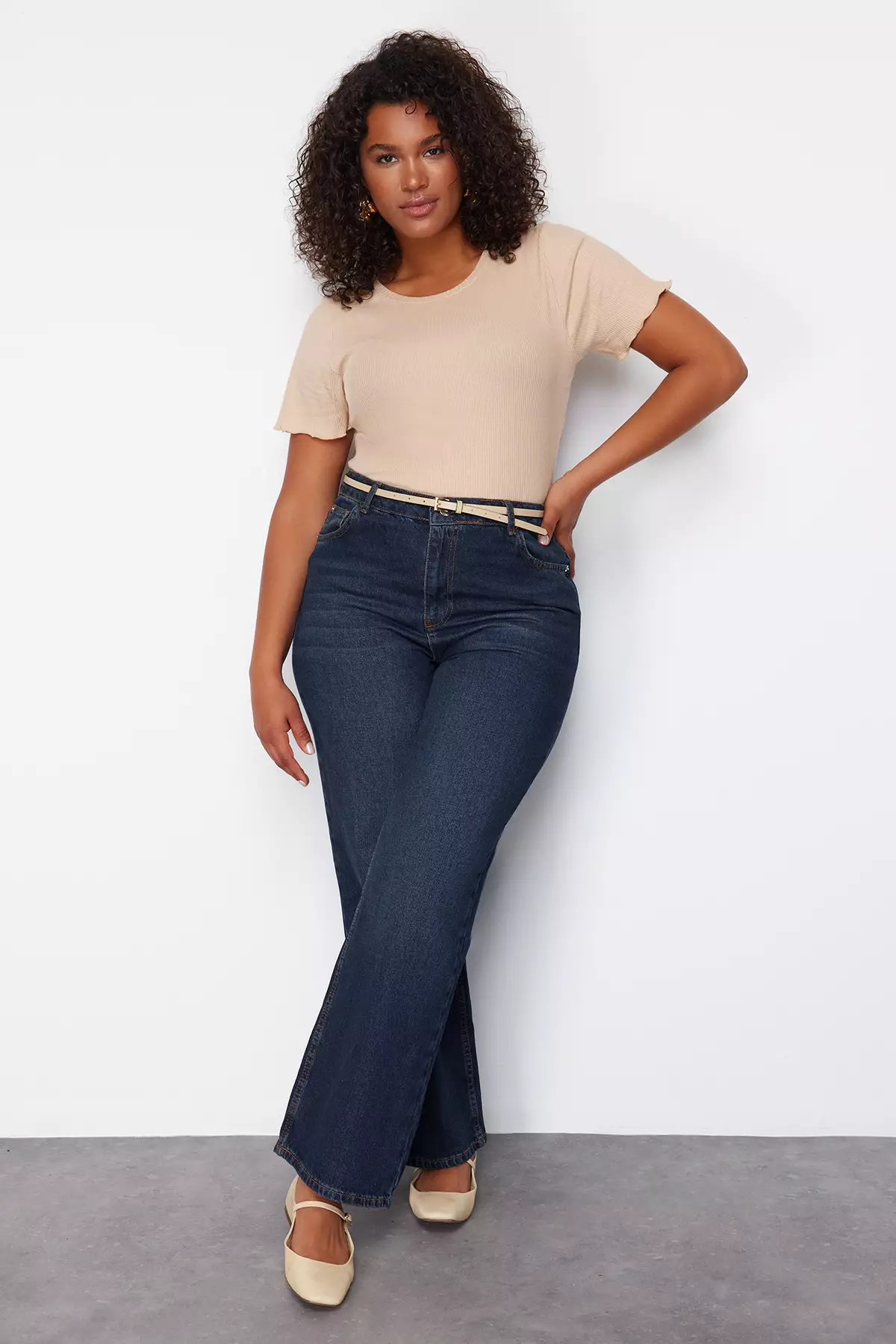 Plus Size Straight Jeans